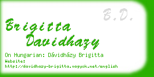 brigitta davidhazy business card